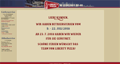 Desktop Screenshot of libertypizza.de